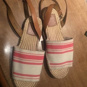 Tory Burch Ankle Strap Espadrille Sandals